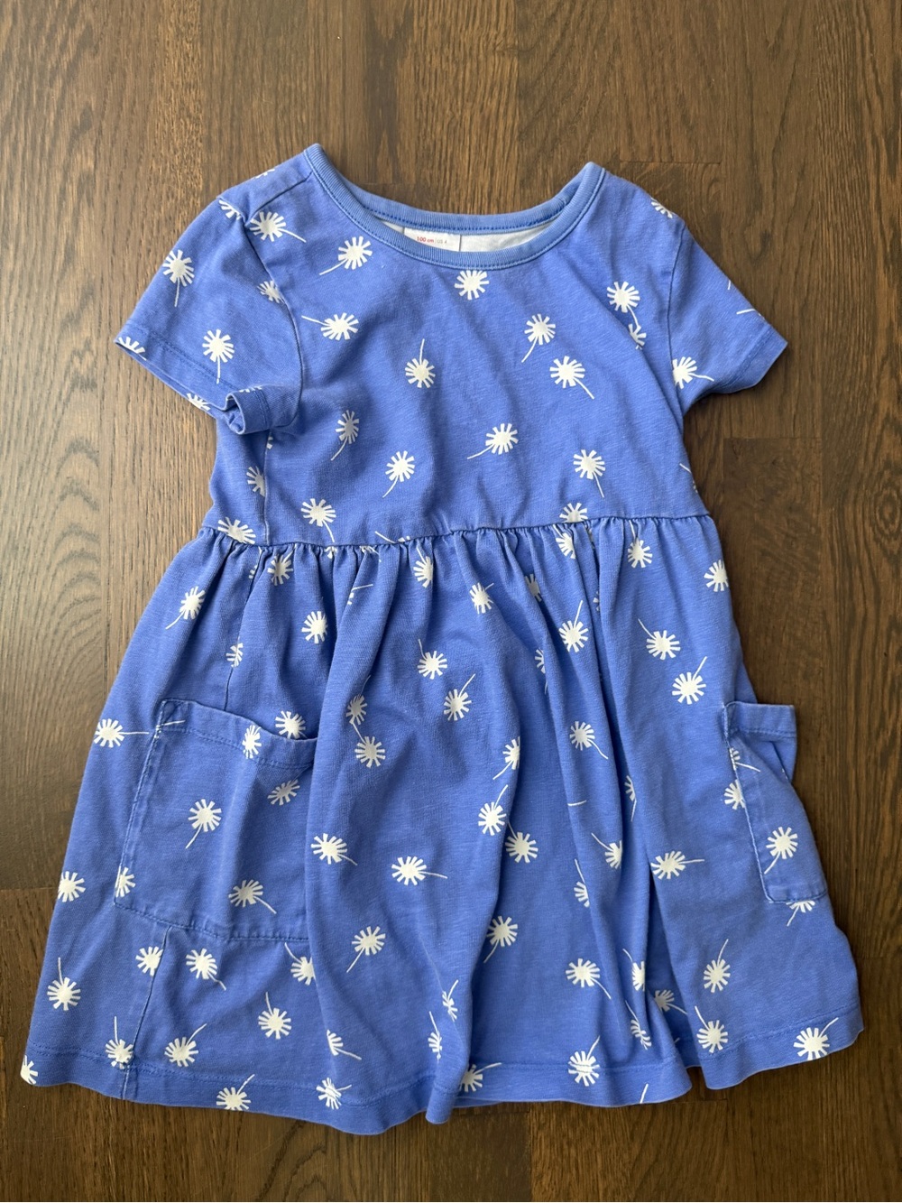 Hanna Andersson Blue Daisy Pocket Dress